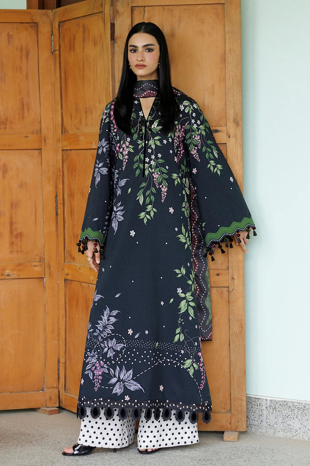 EMBROIDERED PREMIUM VISCOSE UW-0269 | Unstitched | Jazmin