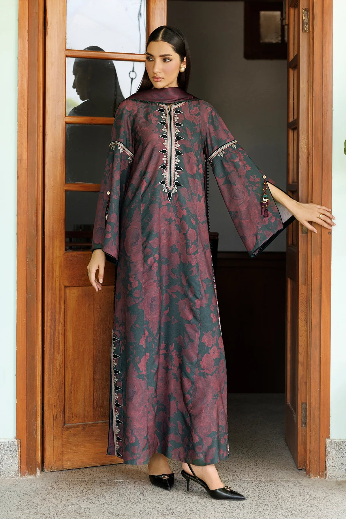 EMBROIDERED PREMIUM VISCOSE UW-0262 | Unstitched | Jazmin