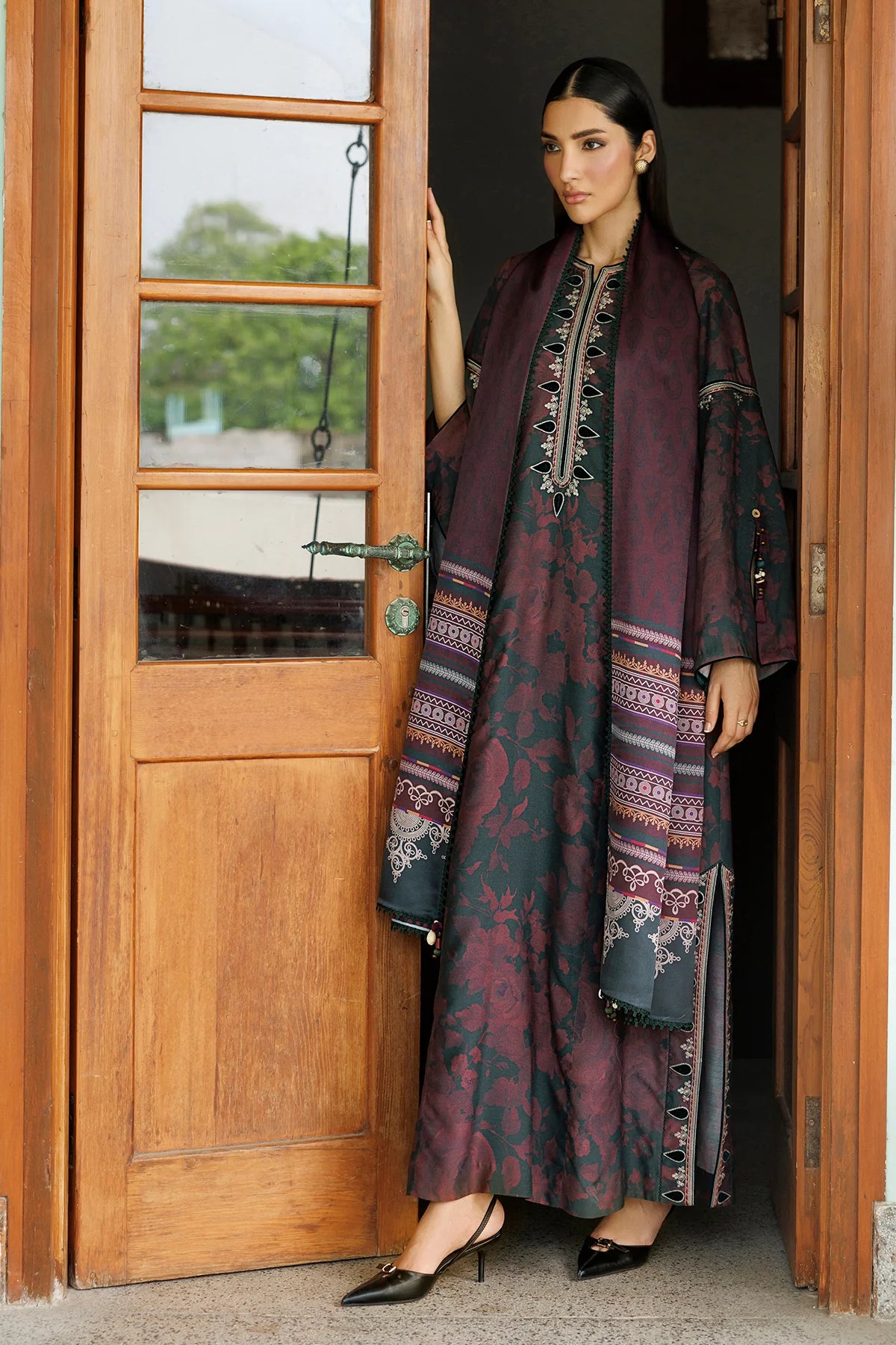 EMBROIDERED PREMIUM VISCOSE UW-0262 | Unstitched | Jazmin