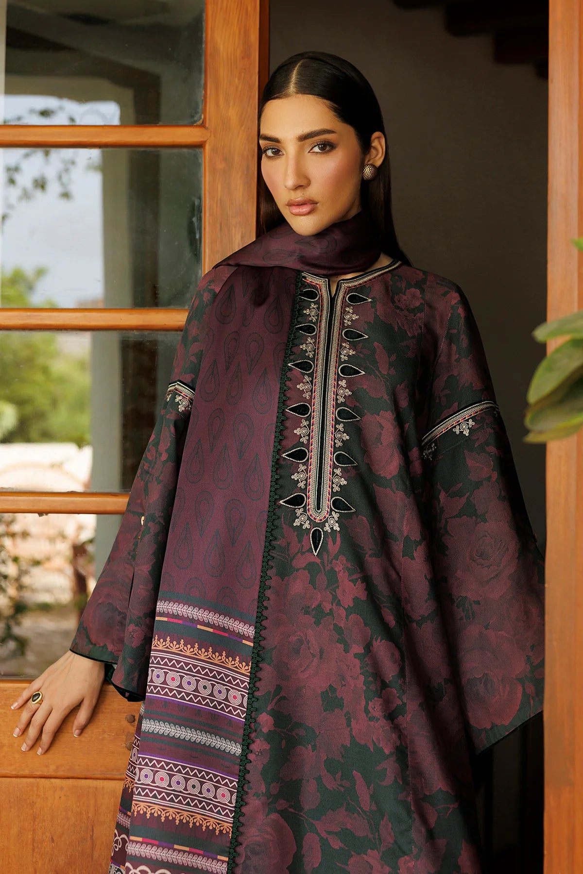 EMBROIDERED PREMIUM VISCOSE UW-0262 | Unstitched | Jazmin