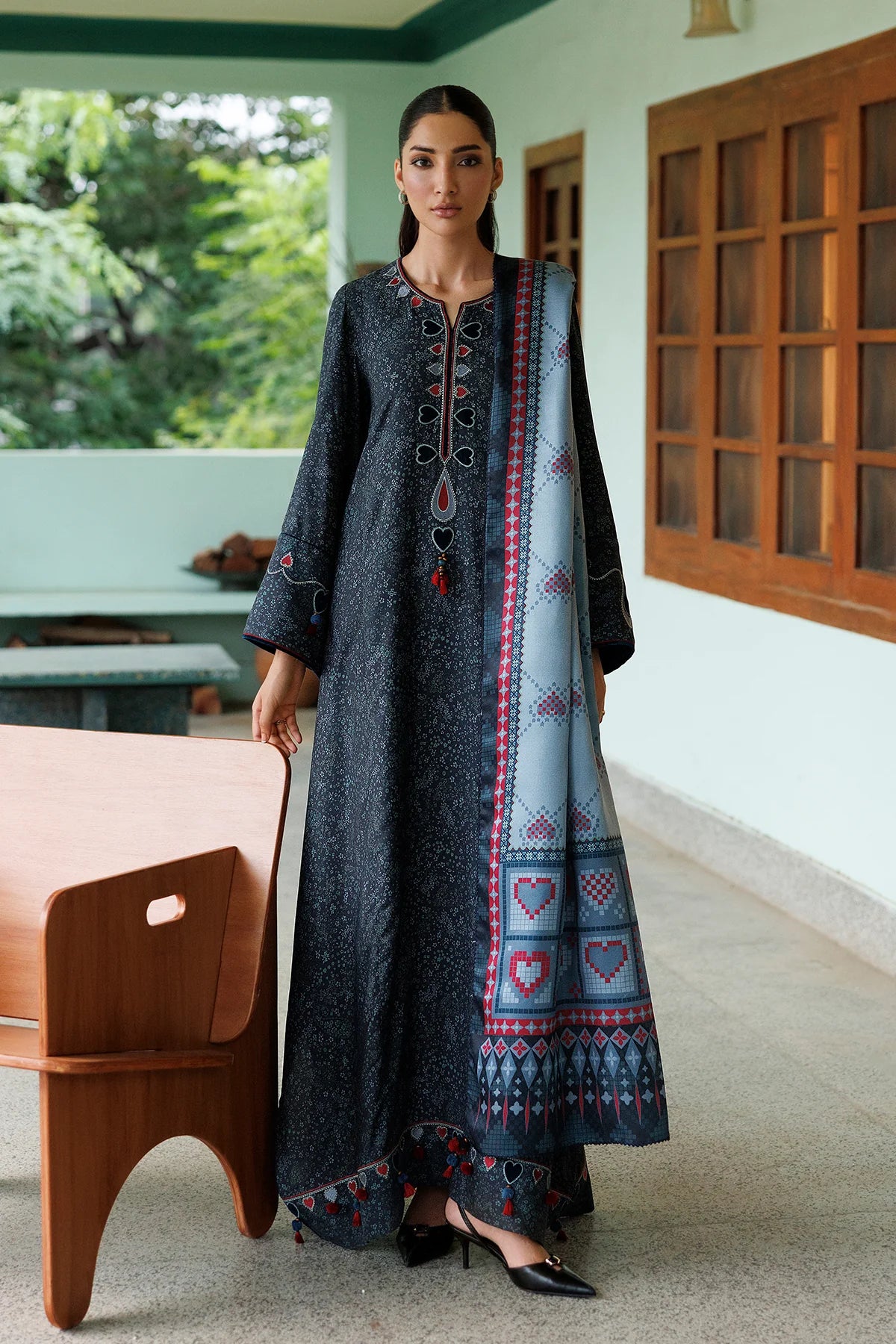 EMBROIDERED PREMIUM VISCOSE UW-0264 | Unstitched | Jazmin