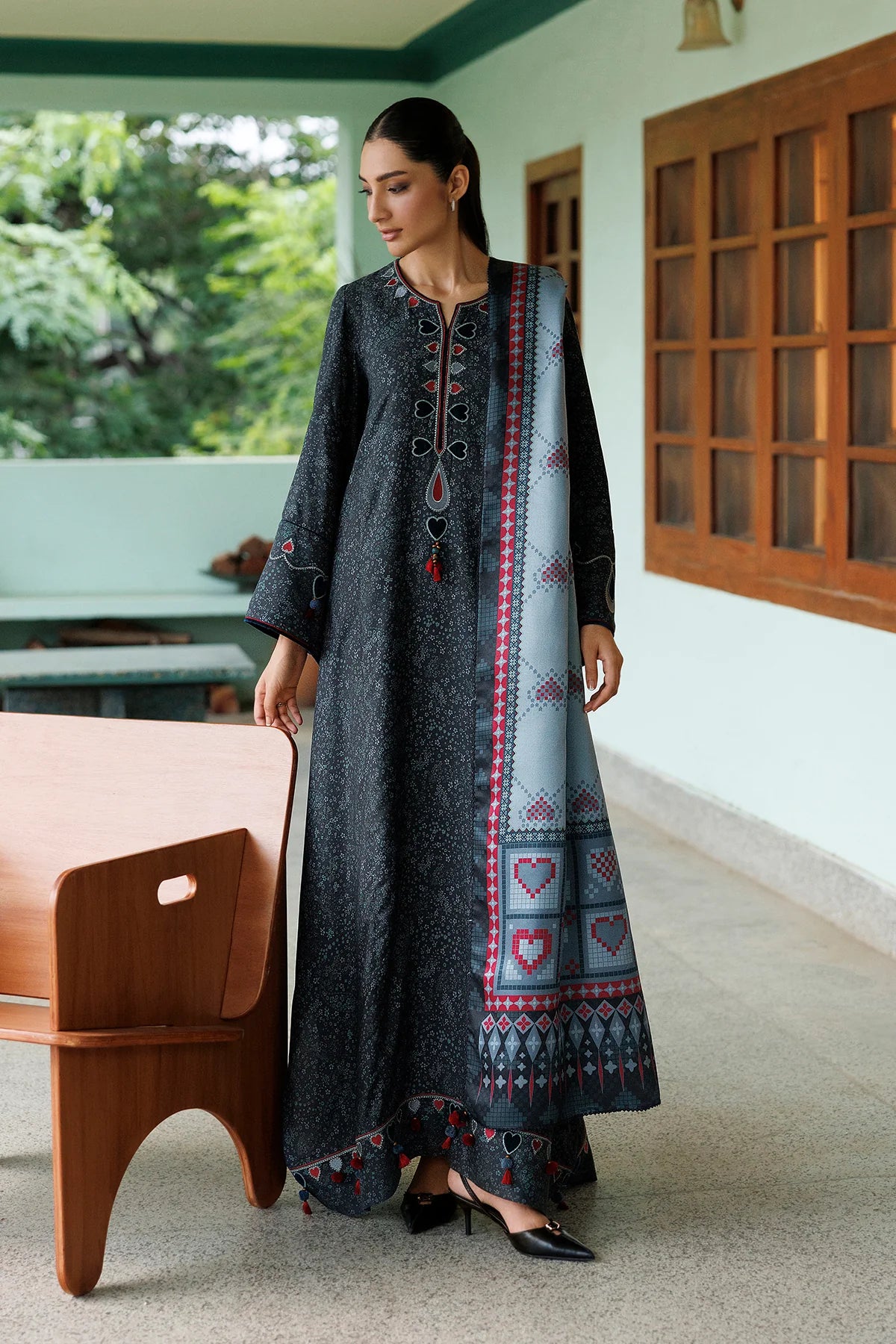 EMBROIDERED PREMIUM VISCOSE UW-0264 | Unstitched | Jazmin
