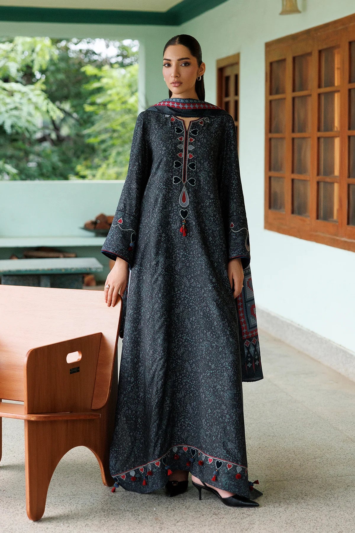 EMBROIDERED PREMIUM VISCOSE UW-0264 | Unstitched | Jazmin