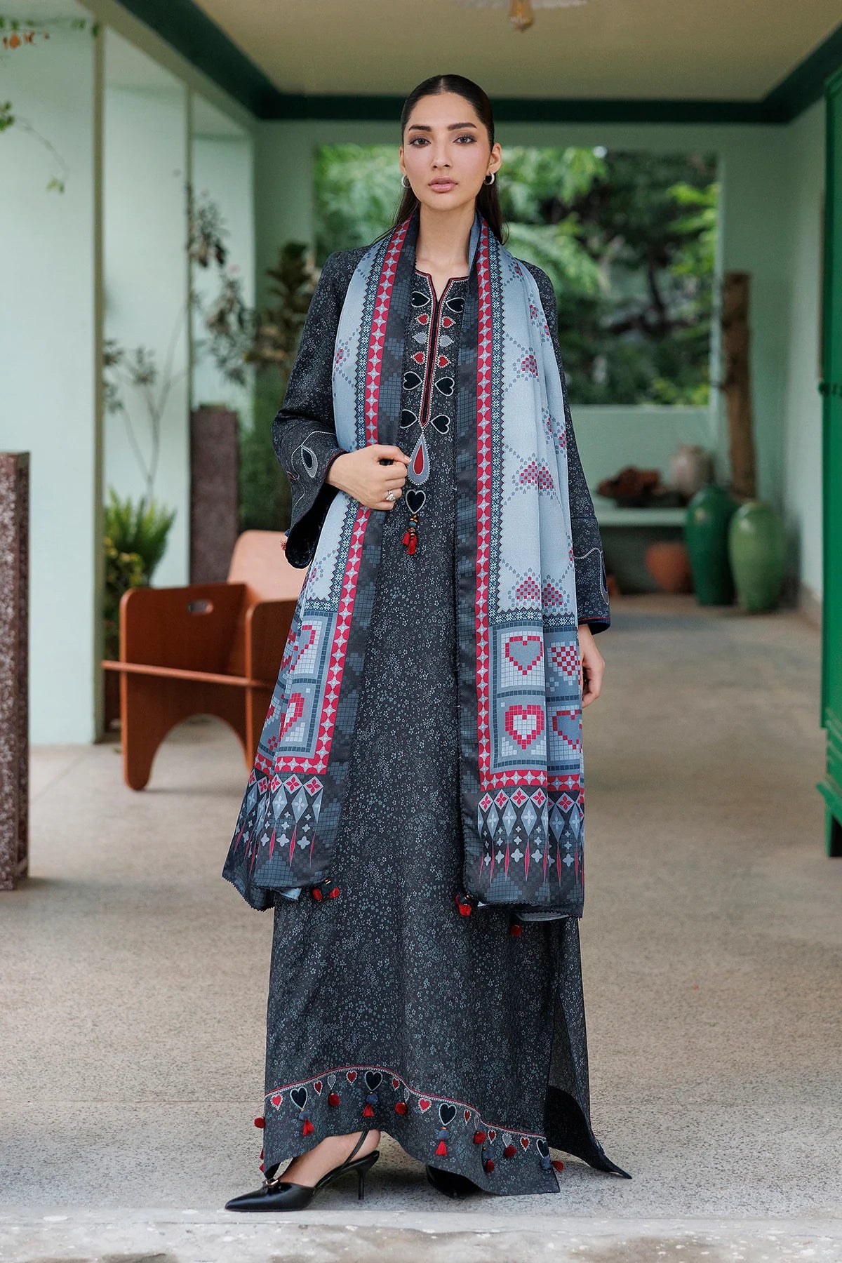EMBROIDERED PREMIUM VISCOSE UW-0264 | Unstitched | Jazmin