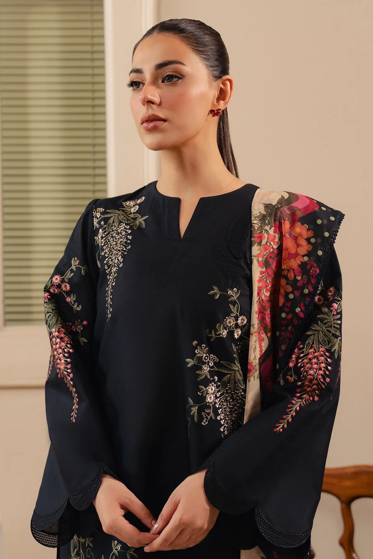 EMBROIDERED PREMIUM VISCOSE UW-0250 | Unstitched | Jazmin
