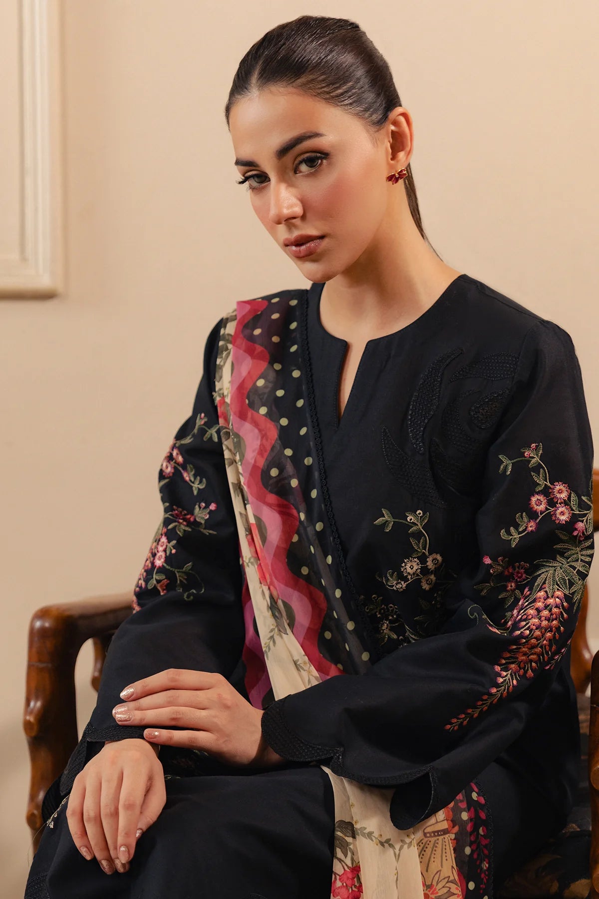 EMBROIDERED PREMIUM VISCOSE UW-0250 | Unstitched | Jazmin