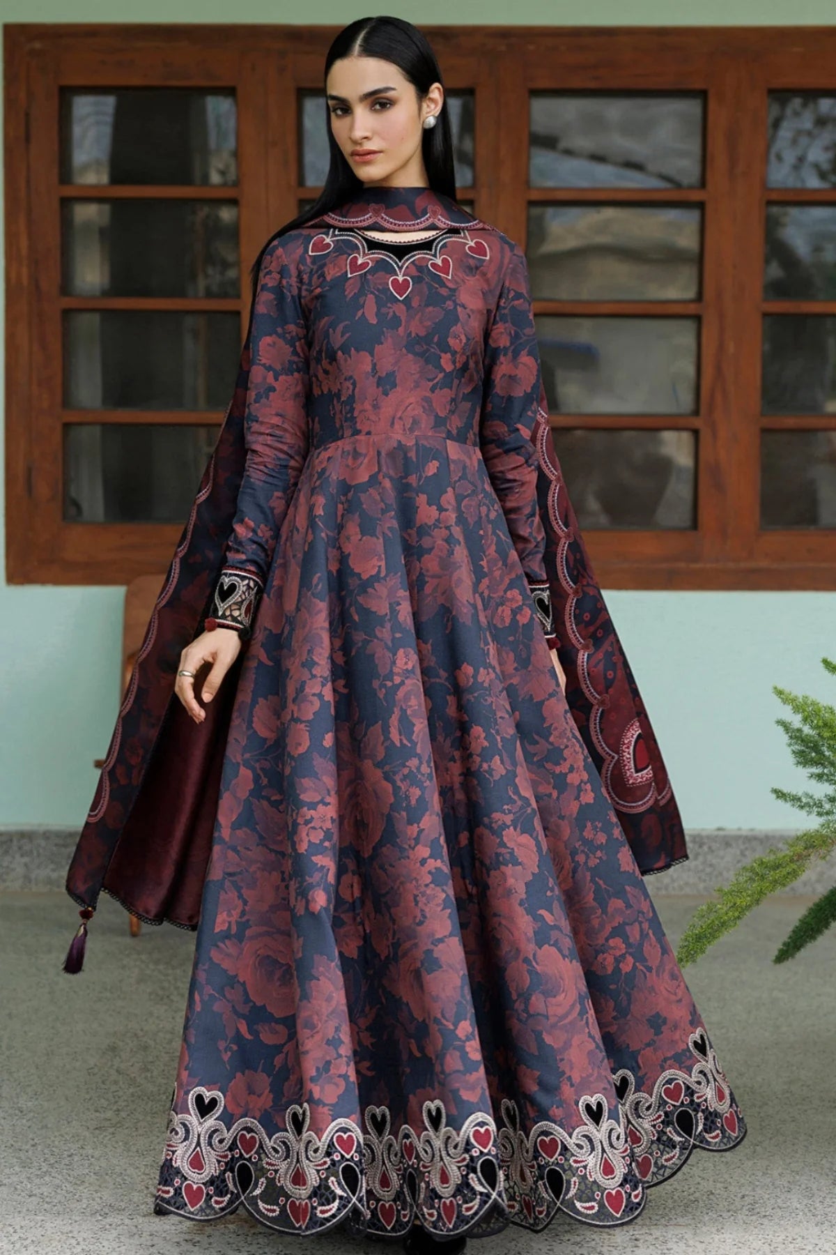 EMBROIDERED PREMIUM VISCOSE UW-0263 | Unstitched | Jazmin