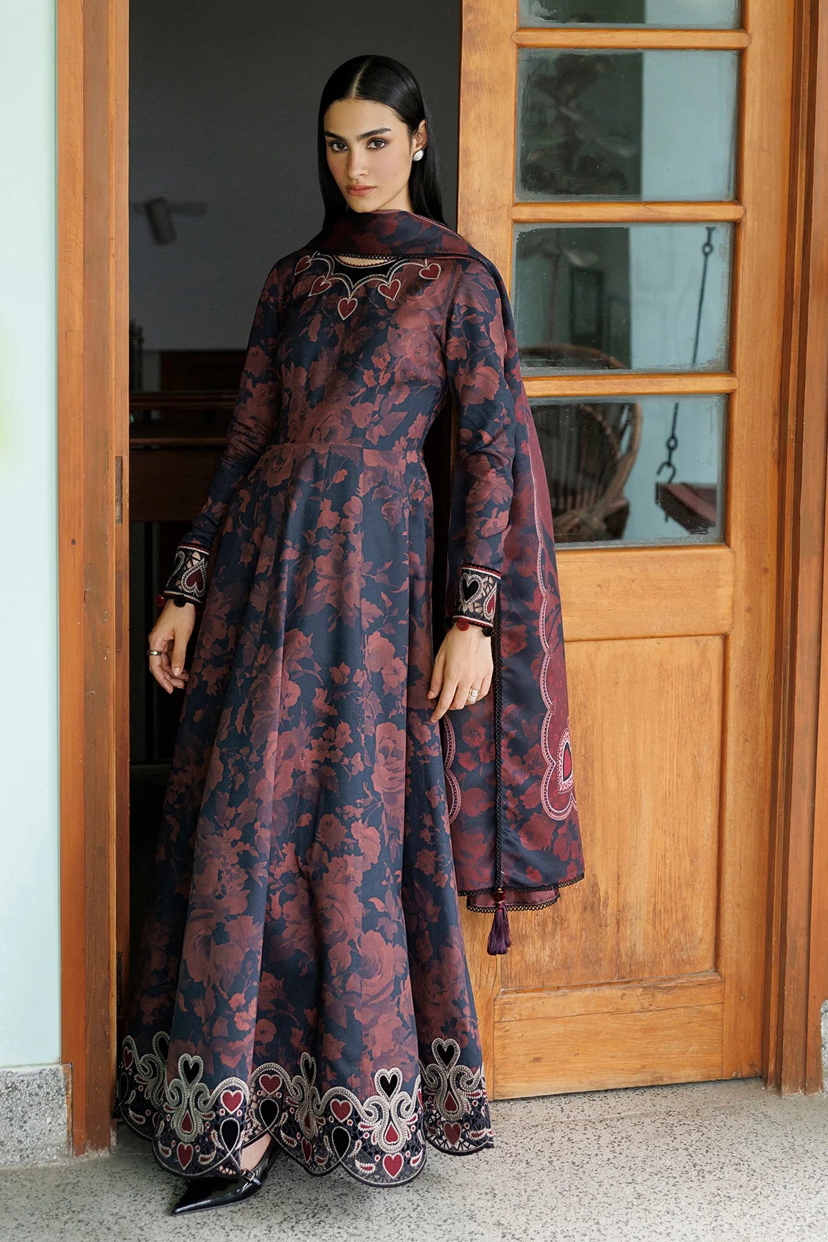 EMBROIDERED PREMIUM VISCOSE UW-0263 | Unstitched | Jazmin