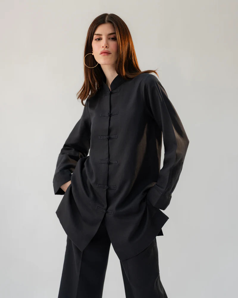 Mandarin Collared Set | New Arrivals | LIRA