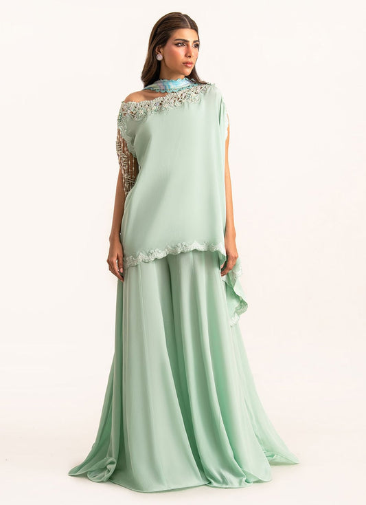 Anari Shirt And Drape Dupatta With Pants | Lea Luxe | FARAH TALIB AZIZ