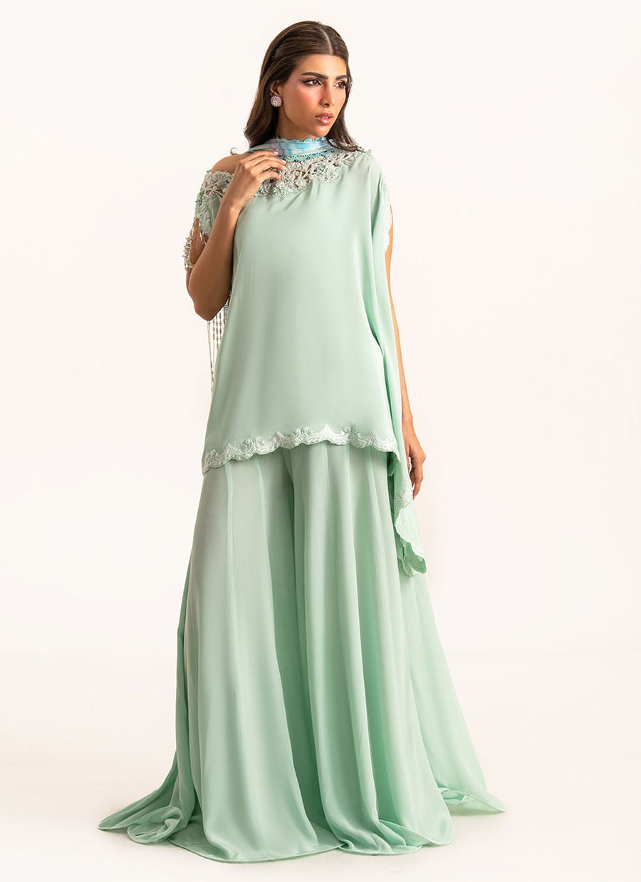 Anari Shirt And Drape Dupatta With Pants | Lea Luxe | FARAH TALIB AZIZ