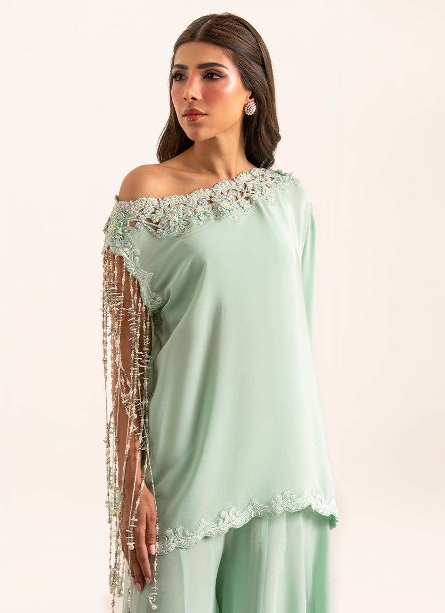 Anari Shirt And Drape Dupatta With Pants | Lea Luxe | FARAH TALIB AZIZ