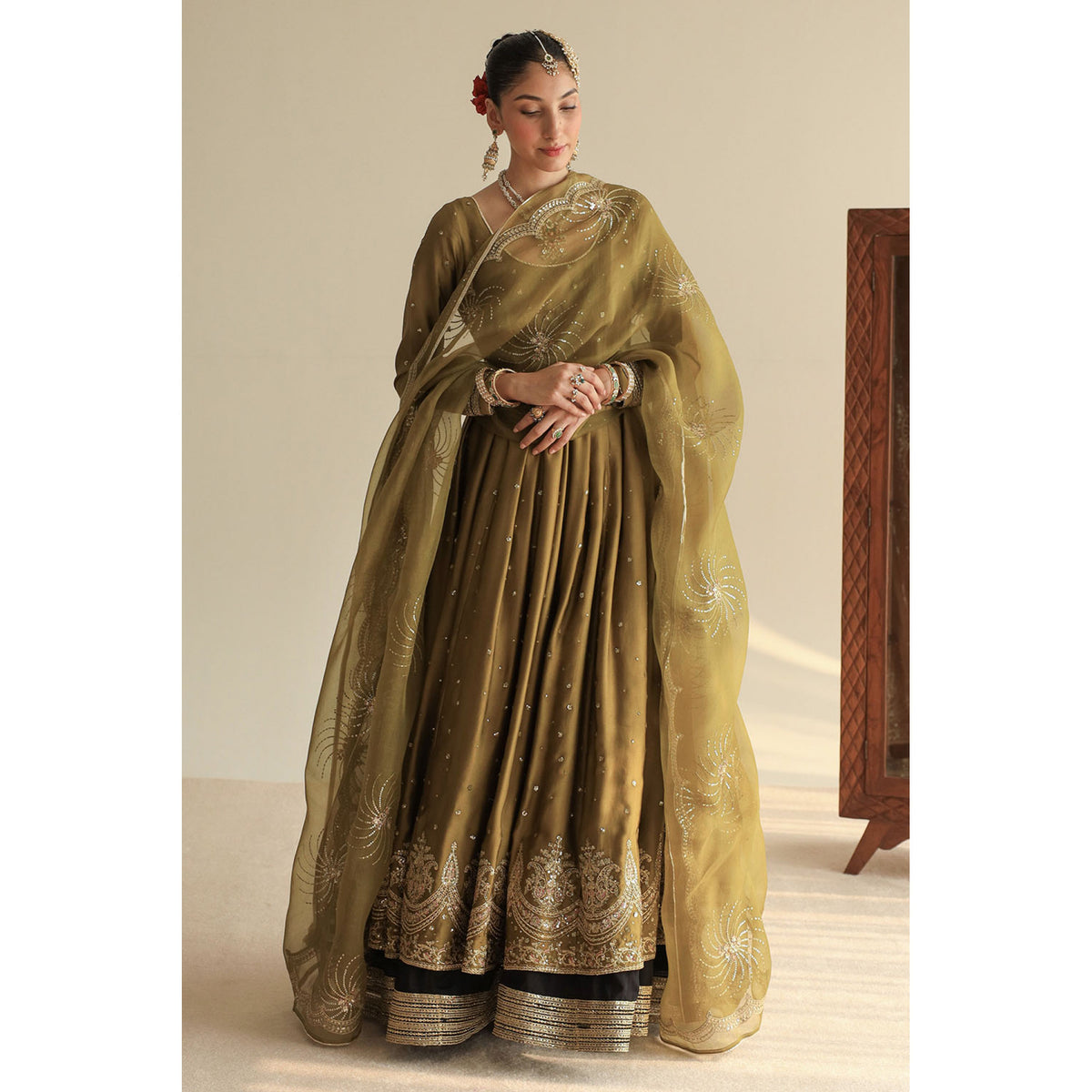 MEHENDI GREEN ANARKALI | CHAMKELI ’26 | DYOT