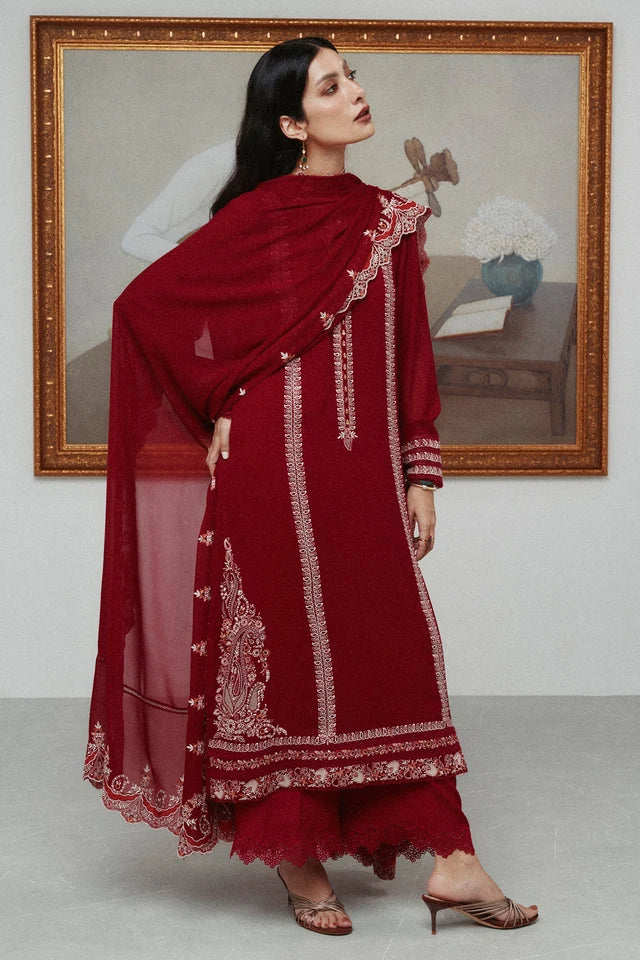 CARMINE | WINTER FESTIVE ‘26 | ZARA SHAHJAHAN