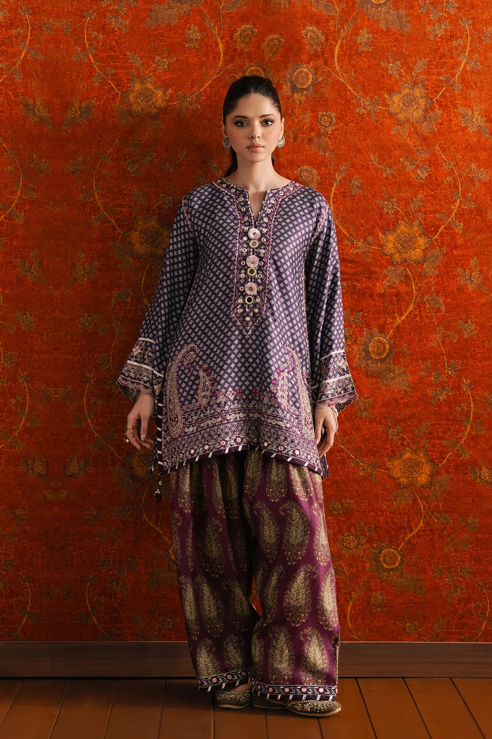 INDIGO BLUE | E4702/103/622 | Rozana Winter Drop 1 | Ethnc