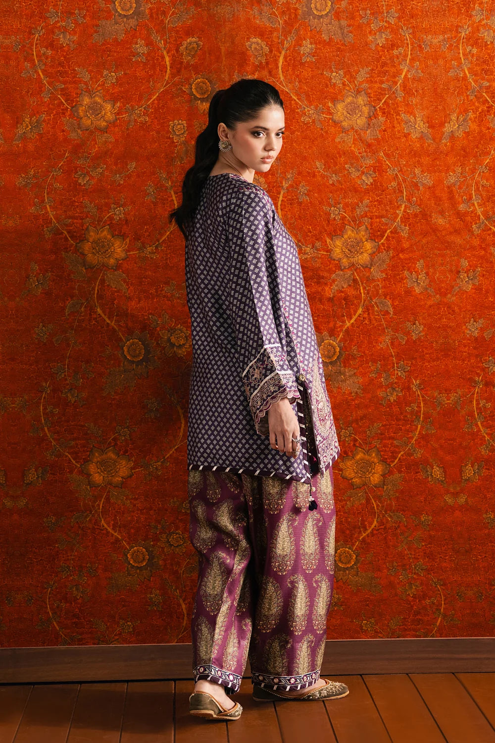 INDIGO BLUE | E4702/103/622 | Rozana Winter Drop 1 | Ethnc