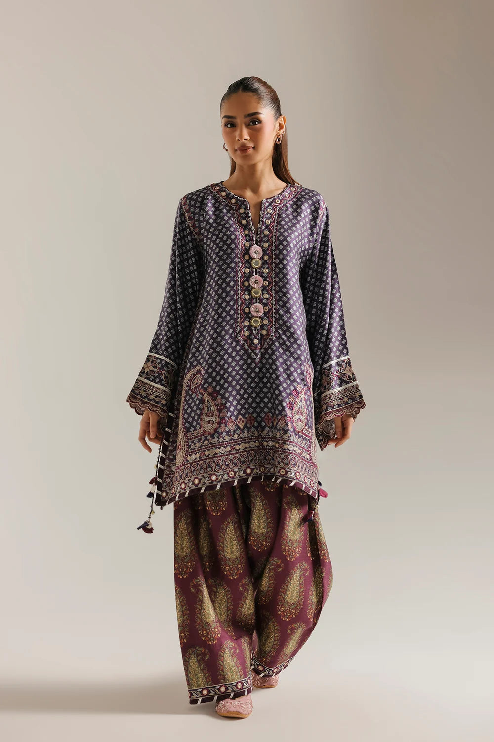 INDIGO BLUE | E4702/103/622 | Rozana Winter Drop 1 | Ethnc
