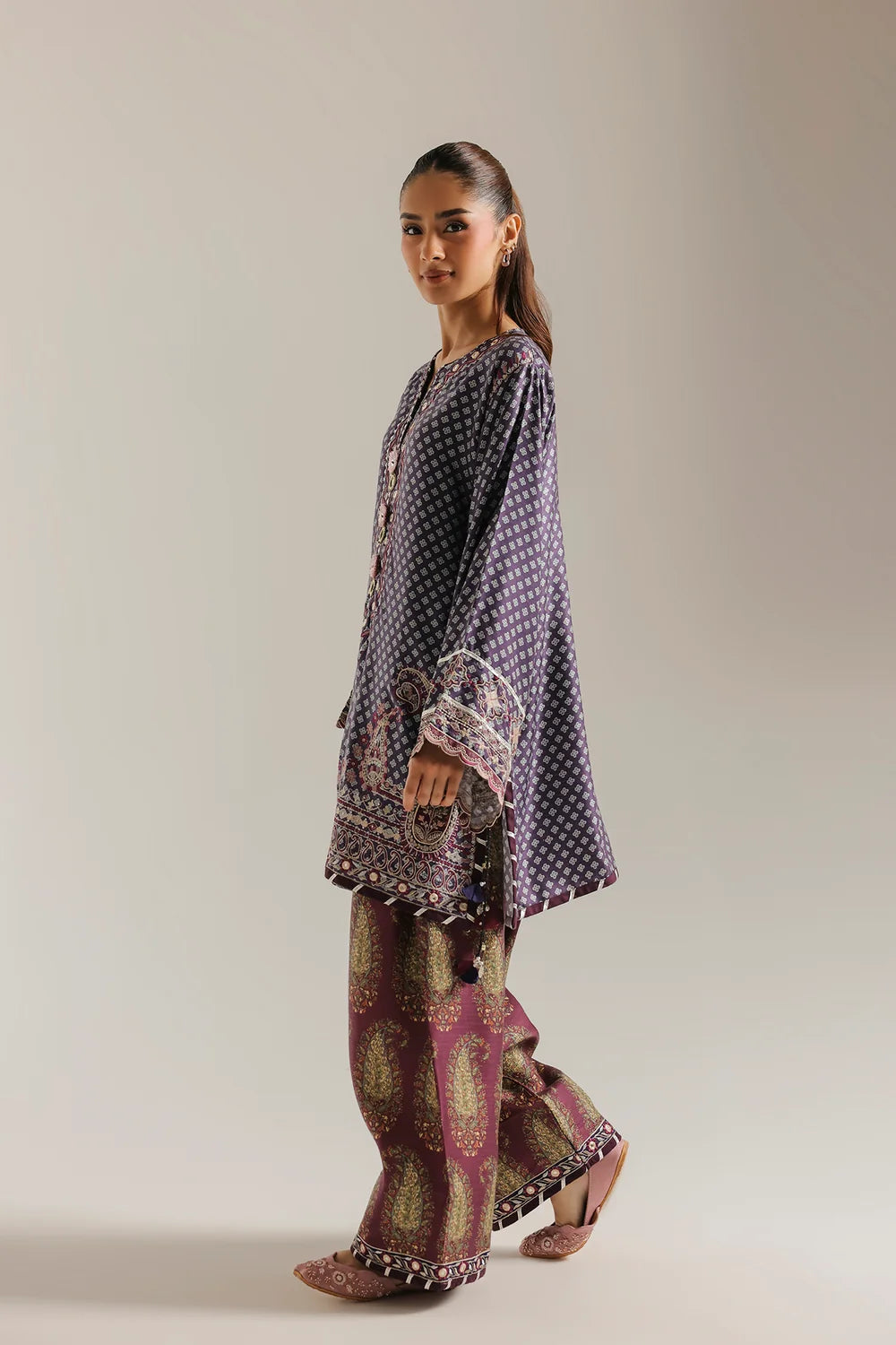 INDIGO BLUE | E4702/103/622 | Rozana Winter Drop 1 | Ethnc