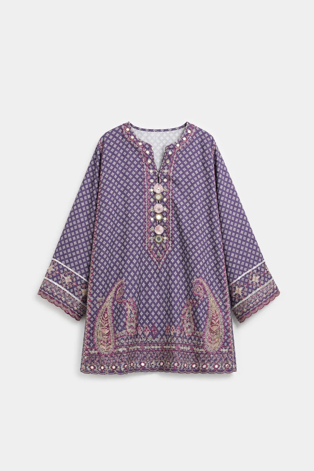 INDIGO BLUE | E4702/103/622 | Rozana Winter Drop 1 | Ethnc