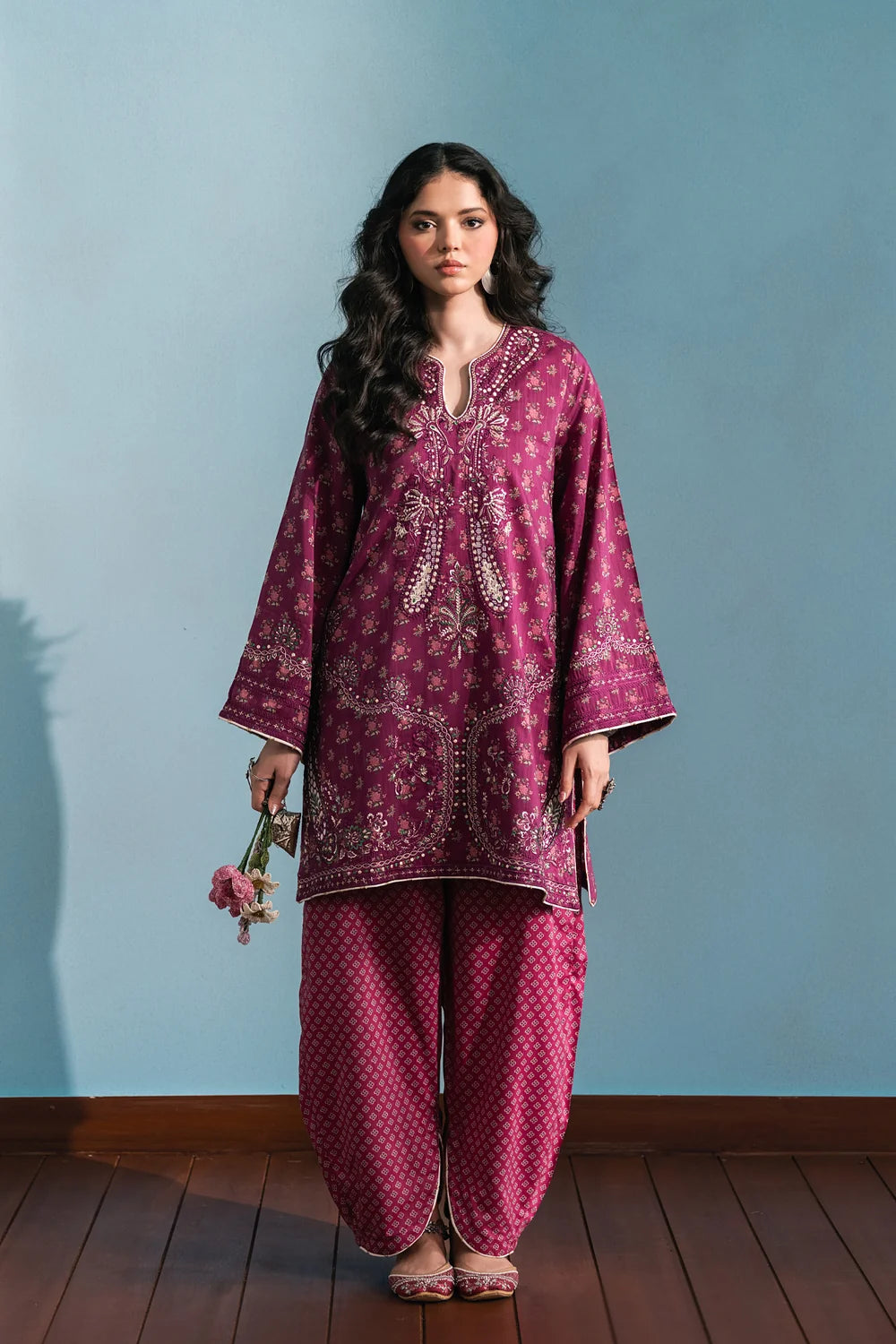 PURPLE ORCHID | E4749-103-522 | Rozana Winter Drop 1 | Ethnc