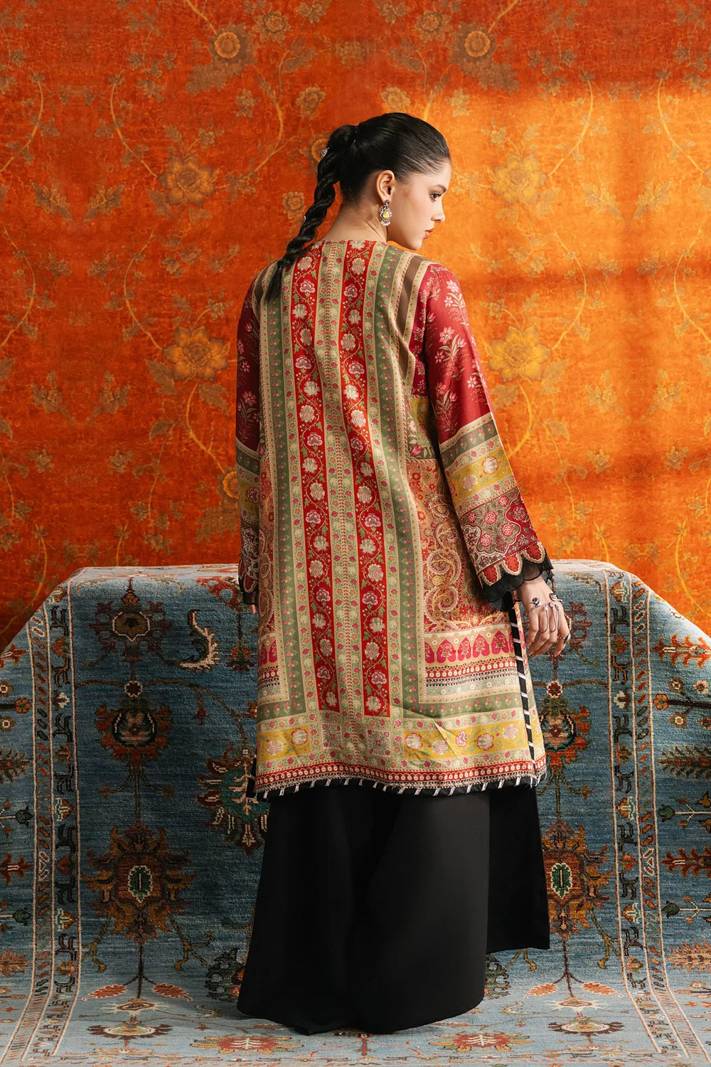 DEEP BURGUNDY | E4727-103-414 | Rozana Winter Drop 1 | Ethnc