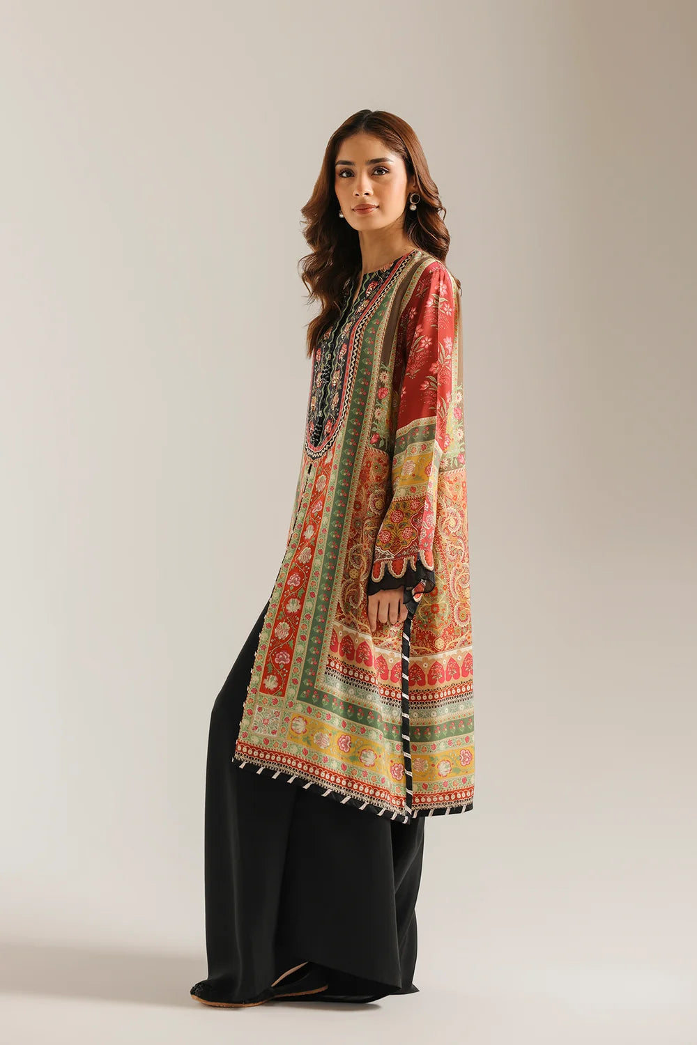 DEEP BURGUNDY | E4727-103-414 | Rozana Winter Drop 1 | Ethnc