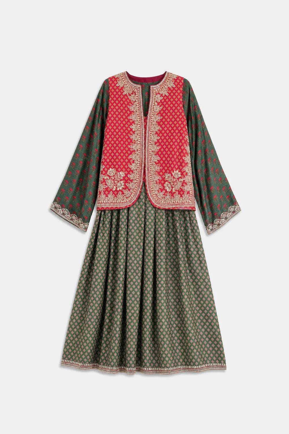 GRASS GREEN | E4704-103-707 | Rozana Winter Drop 1 | Ethnc
