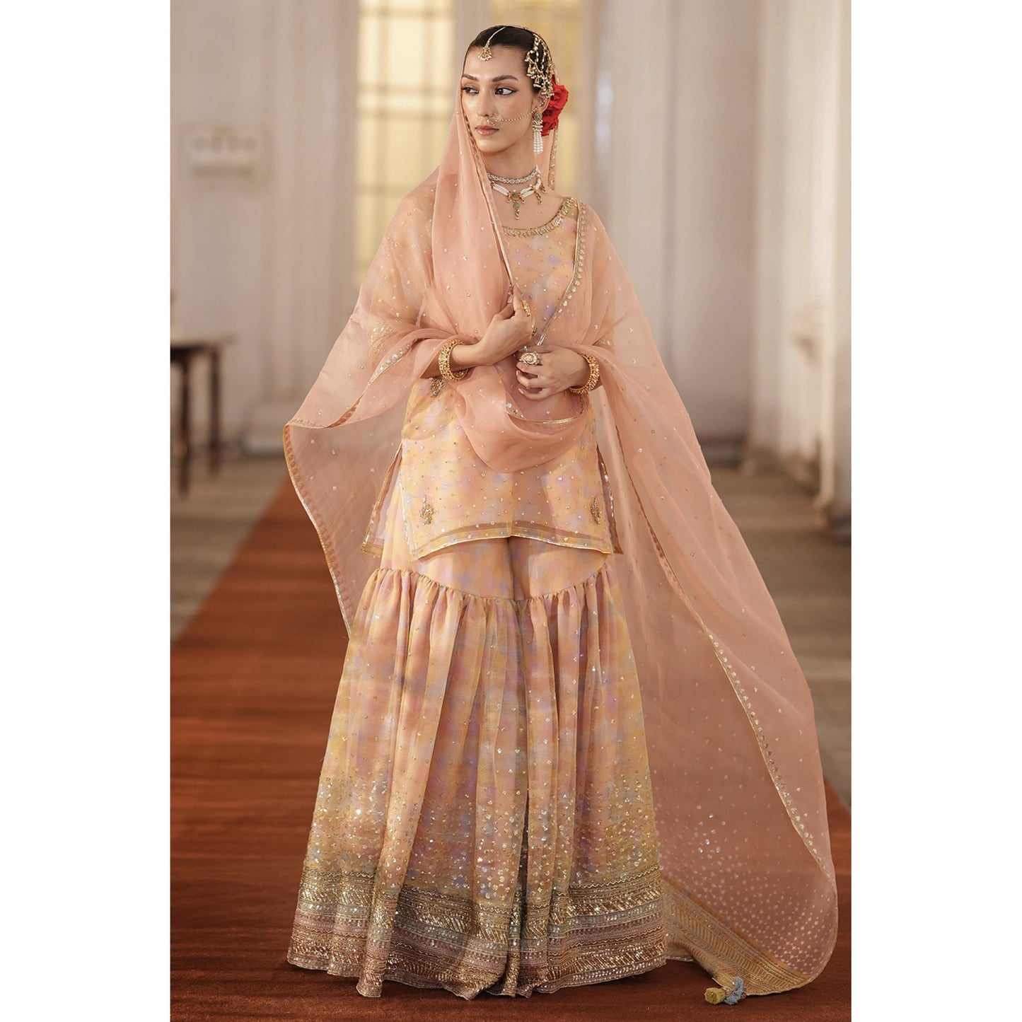 MULTIPRINTED ORGANZA GHARARA OUTFIT | TABAN ‘26 | DYOT