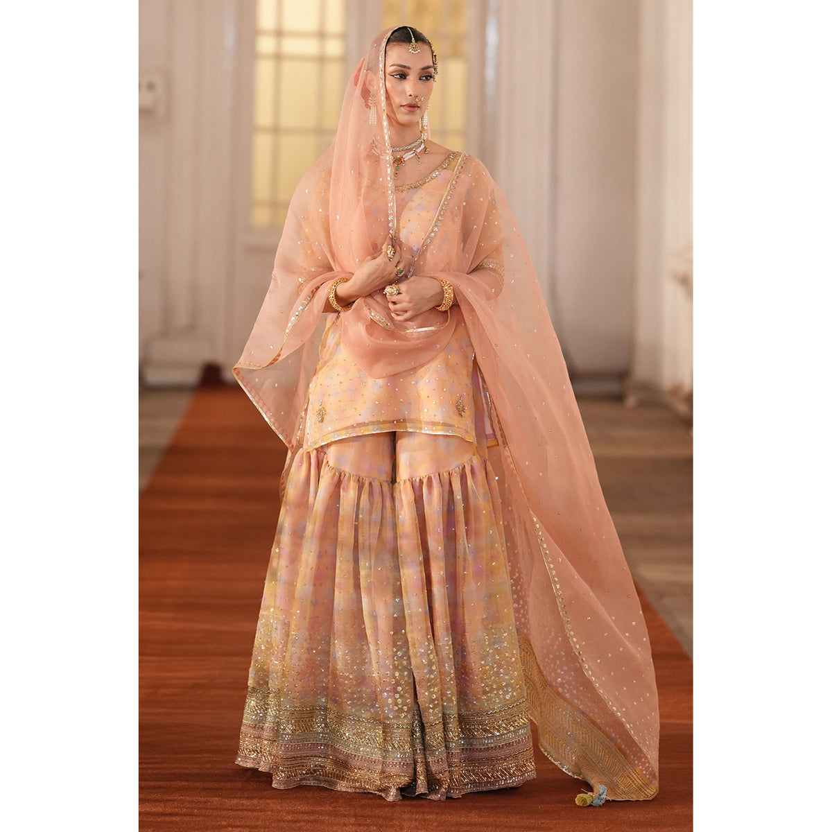 MULTIPRINTED ORGANZA GHARARA OUTFIT | TABAN ‘26 | DYOT
