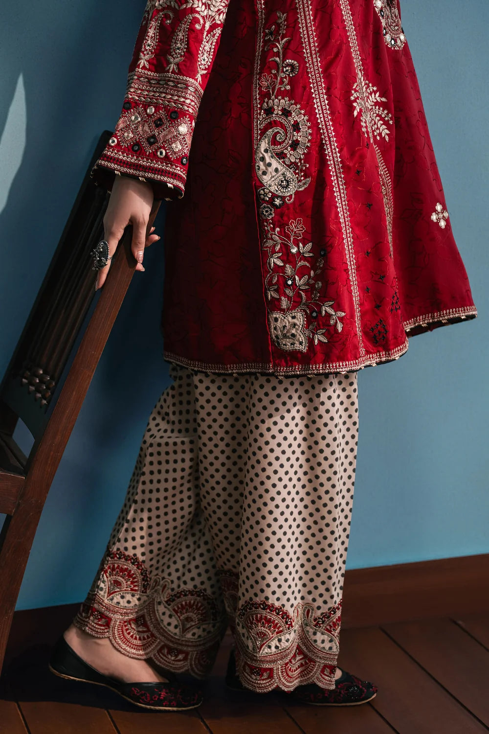 BURGUNDY | E4752-103-415 | Rozana Winter Drop 1 | Ethnc