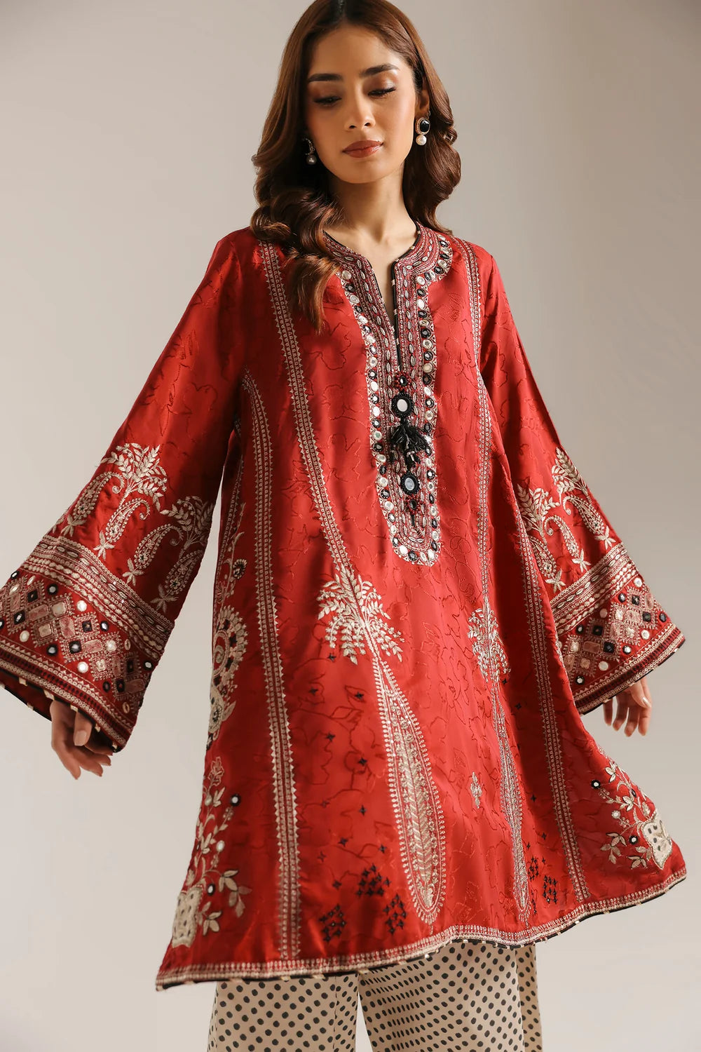 BURGUNDY | E4752-103-415 | Rozana Winter Drop 1 | Ethnc