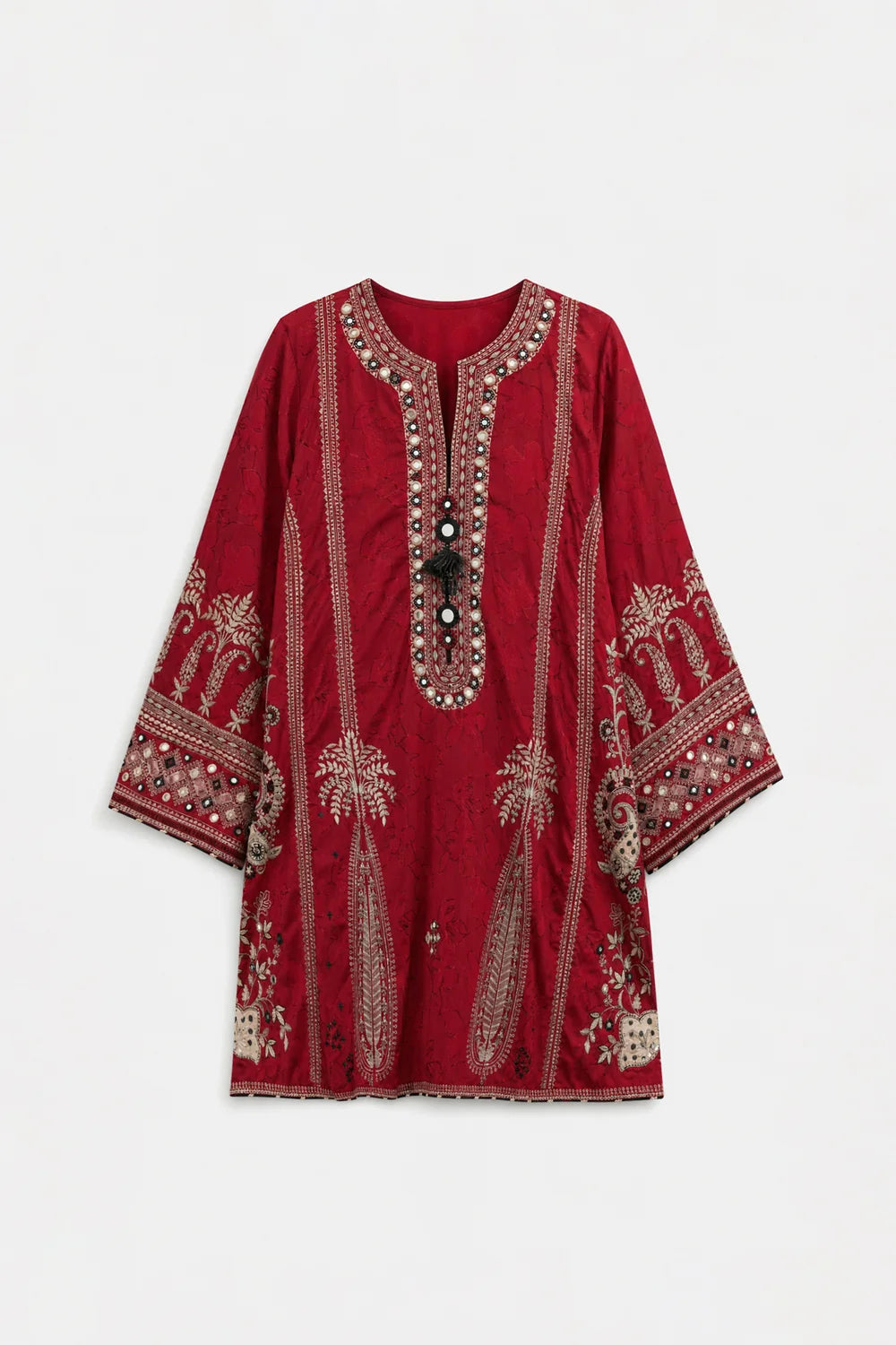 BURGUNDY | E4752-103-415 | Rozana Winter Drop 1 | Ethnc