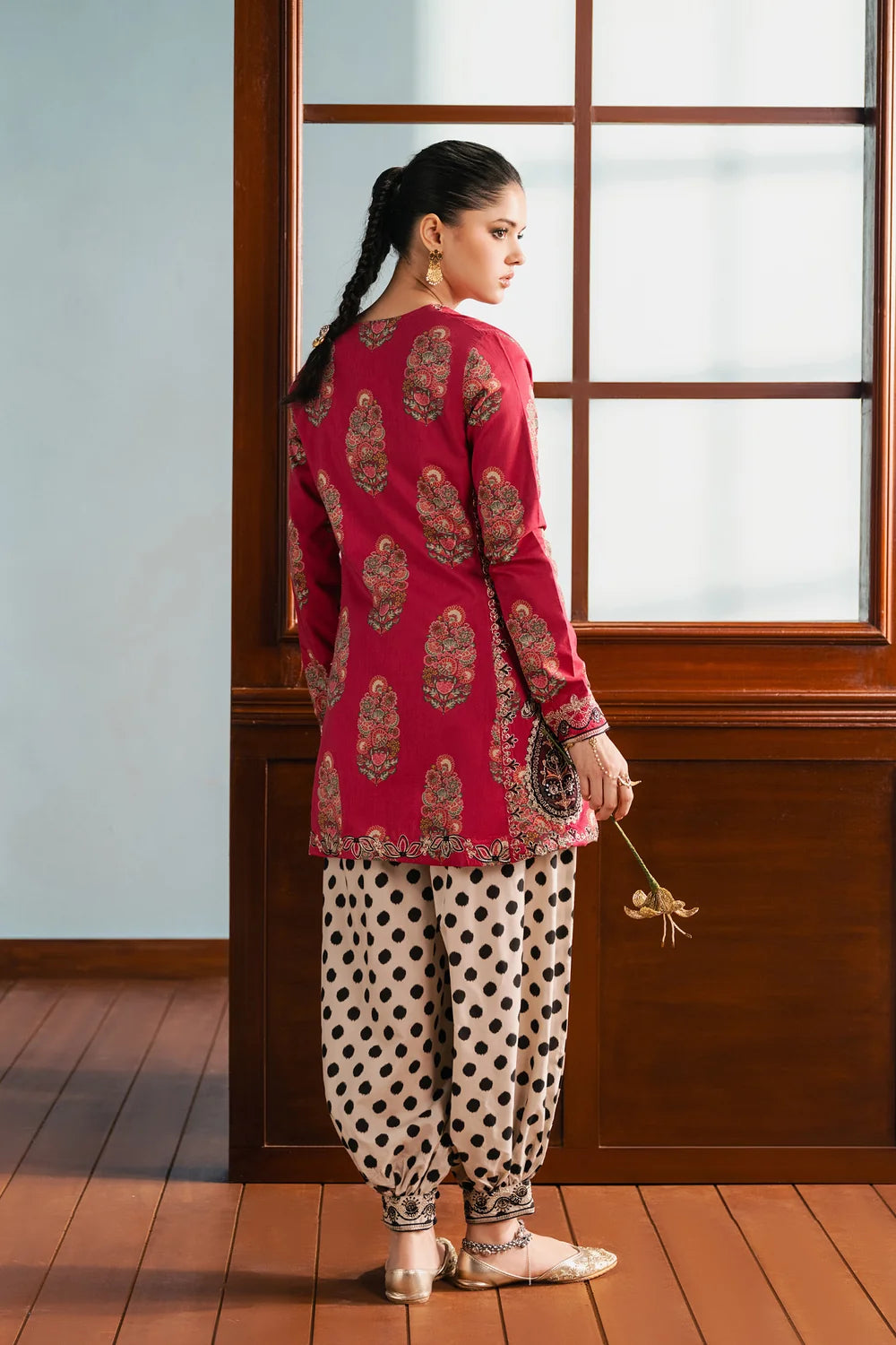 PINK | E4716/103/401 | Rozana Winter Drop 1 | Ethnc
