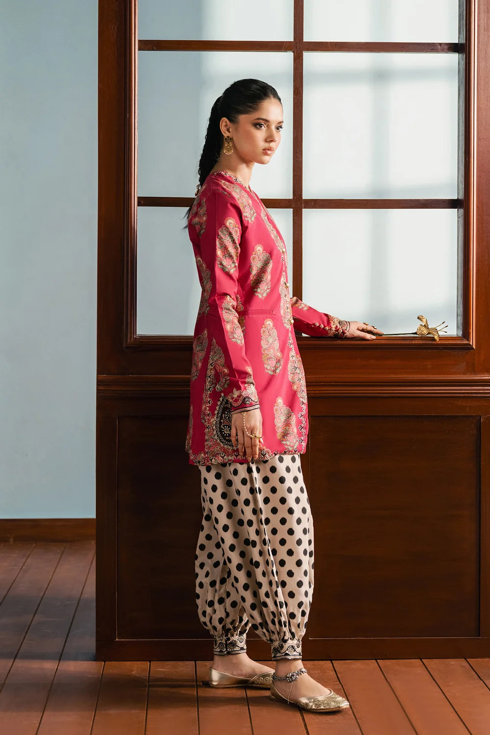 PINK | E4716/103/401 | Rozana Winter Drop 1 | Ethnc