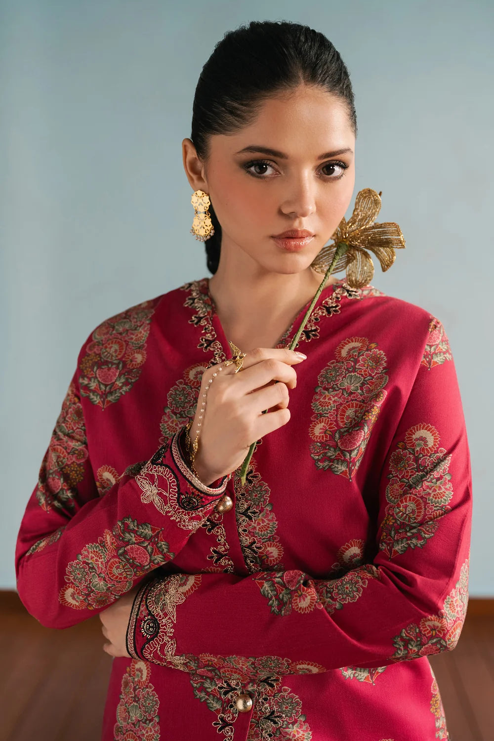 PINK | E4716/103/401 | Rozana Winter Drop 1 | Ethnc