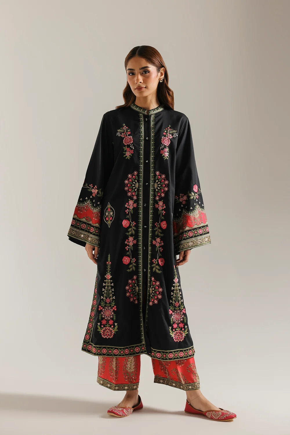 BLACK | E4701/103/901 | Rozana Winter Drop 1 | Ethnc
