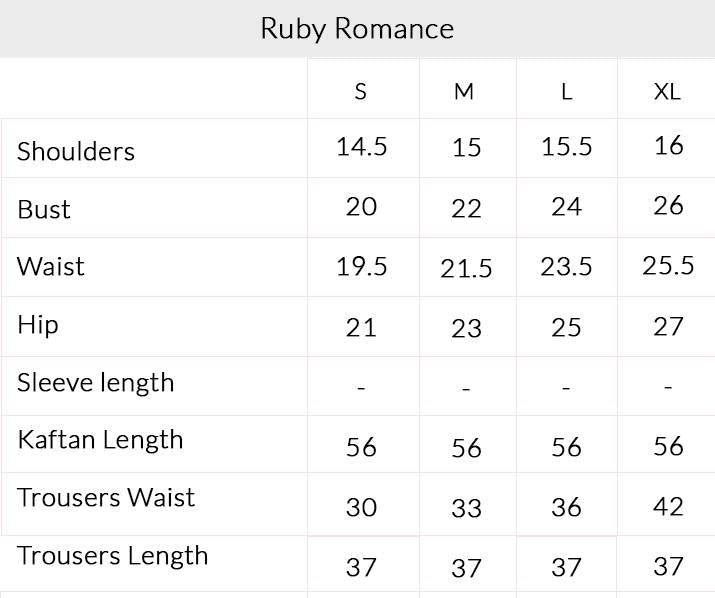 RUBY ROMANCE | CHAYE COFFEE; LUXURY PRET | Mohsin Naveed Ranjha