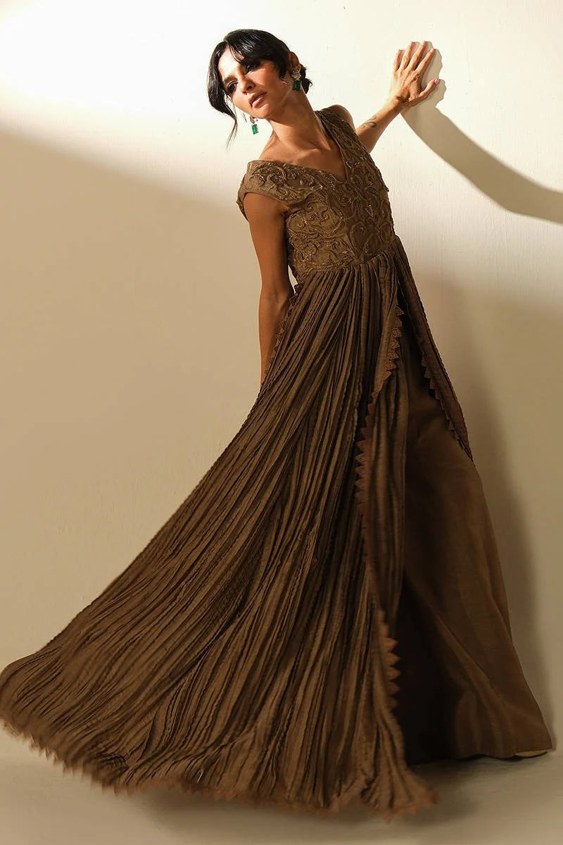 Coffee Gown | Festive Edit '26 | FARIDA HASAN