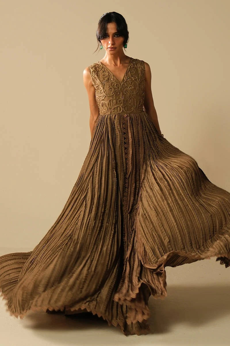 Coffee Gown | Festive Edit '26 | FARIDA HASAN