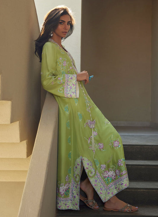 Zinni Silk Kaftan | LAANI - THE KAFTAN EDIT | FARAH TALIB AZIZ