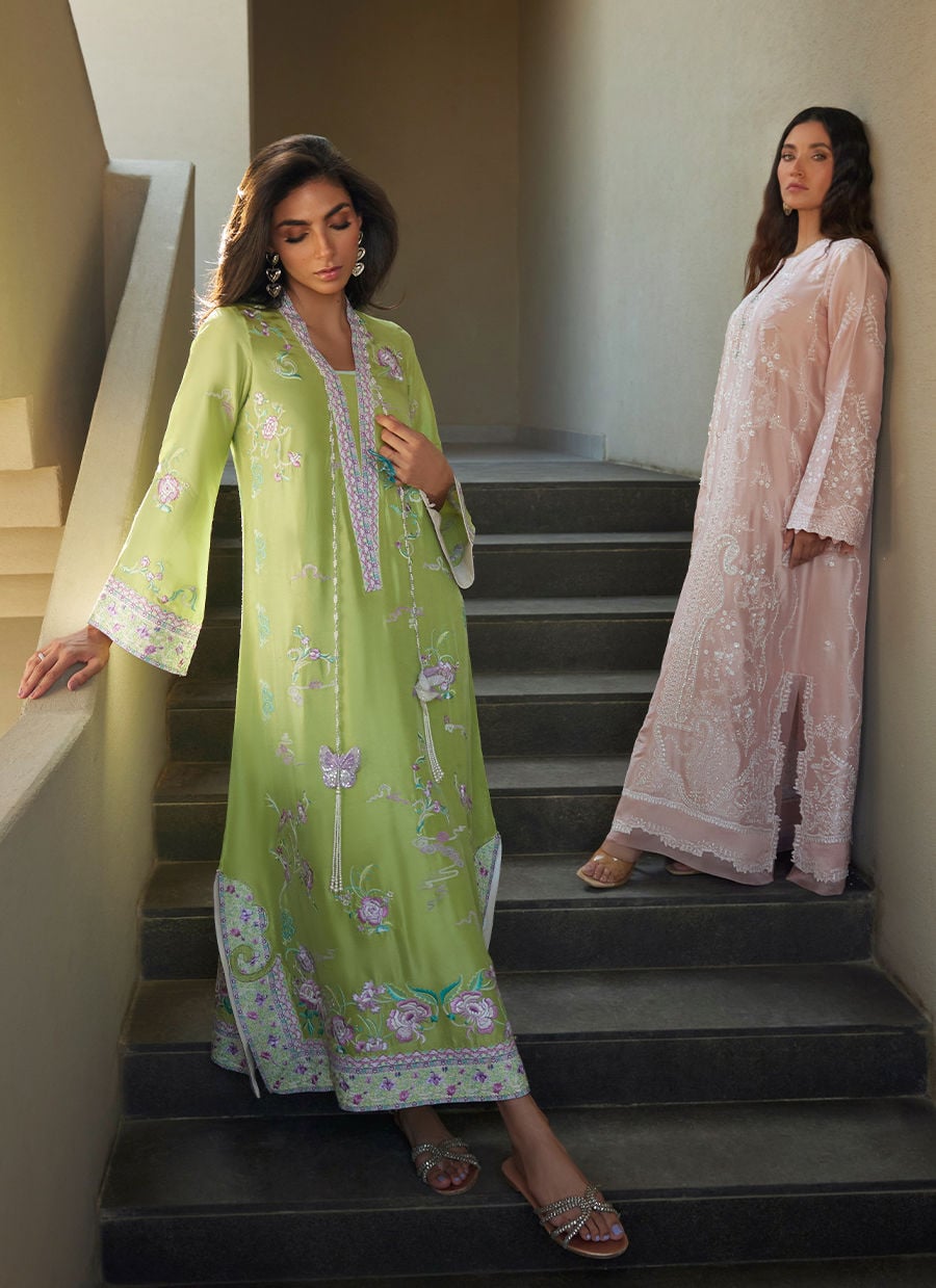 Zinni Silk Kaftan | LAANI - THE KAFTAN EDIT | FARAH TALIB AZIZ