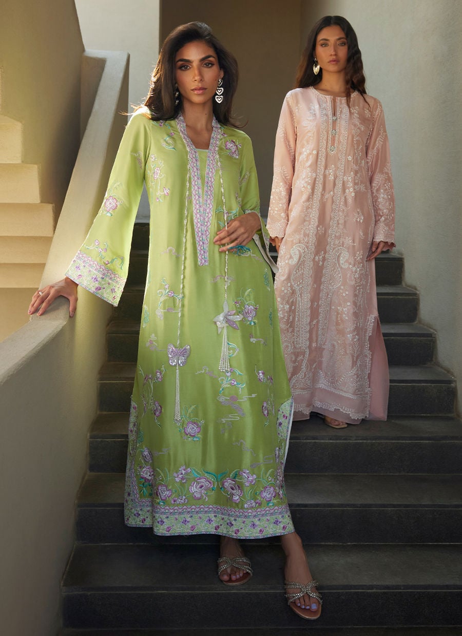 Zinni Silk Kaftan | LAANI - THE KAFTAN EDIT | FARAH TALIB AZIZ