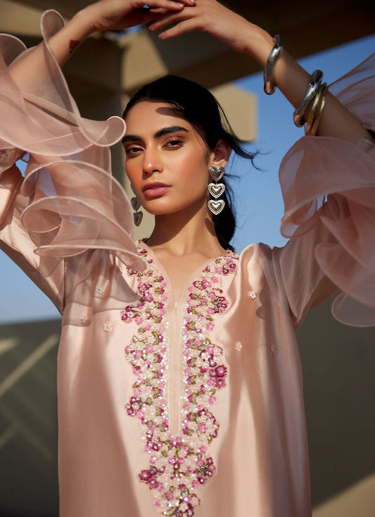 Mariposa Blush Kaftan | LAANI - THE KAFTAN EDIT | FARAH TALIB AZIZ