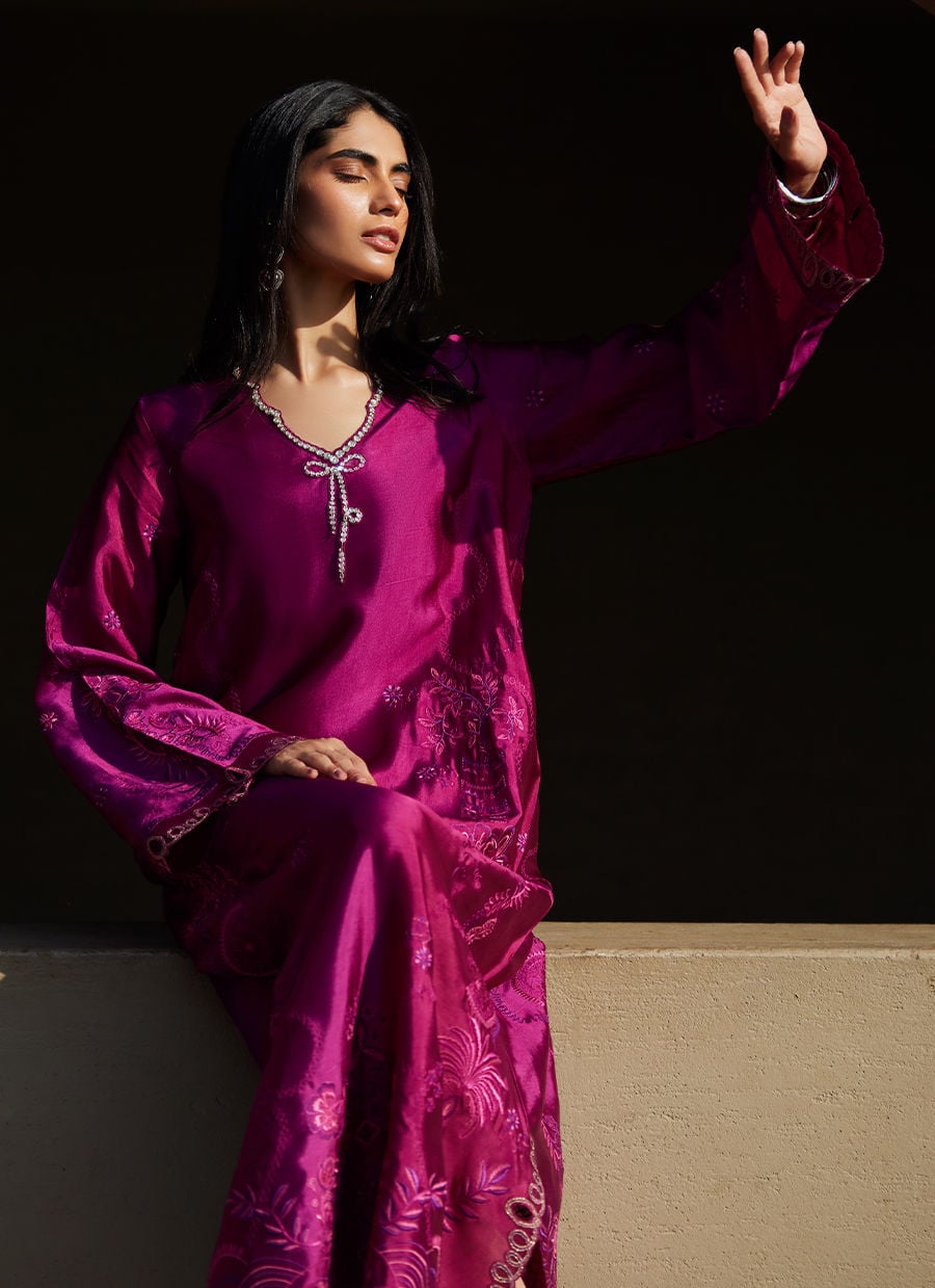 Aerie Hot Pink Kaftan | LAANI - THE KAFTAN EDIT | FARAH TALIB AZIZ
