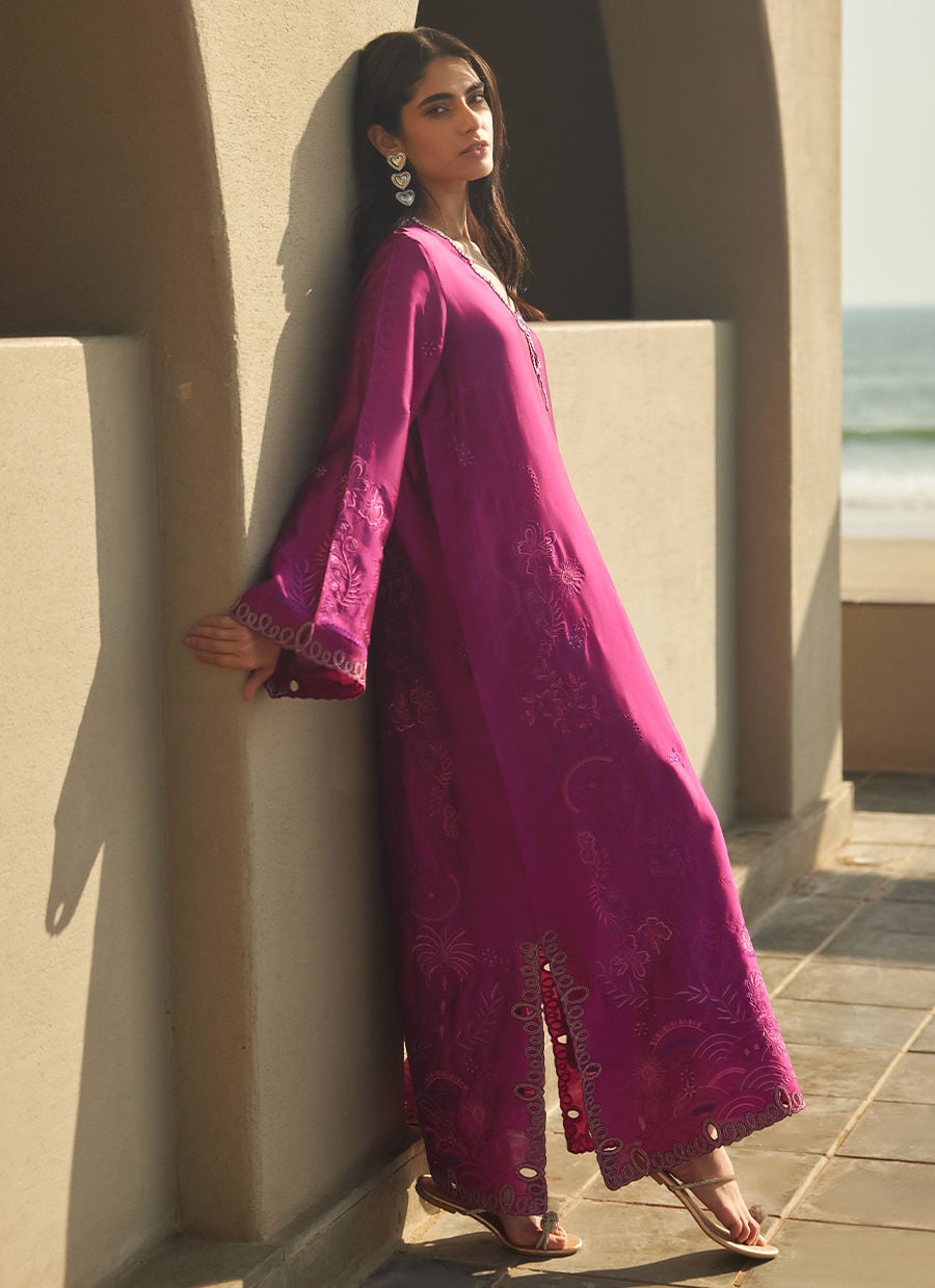 Aerie Hot Pink Kaftan | LAANI - THE KAFTAN EDIT | FARAH TALIB AZIZ