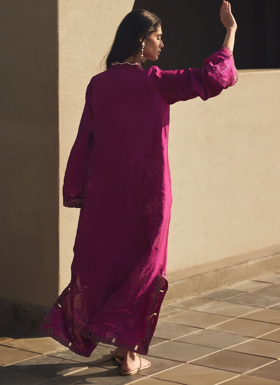 Aerie Hot Pink Kaftan | LAANI - THE KAFTAN EDIT | FARAH TALIB AZIZ