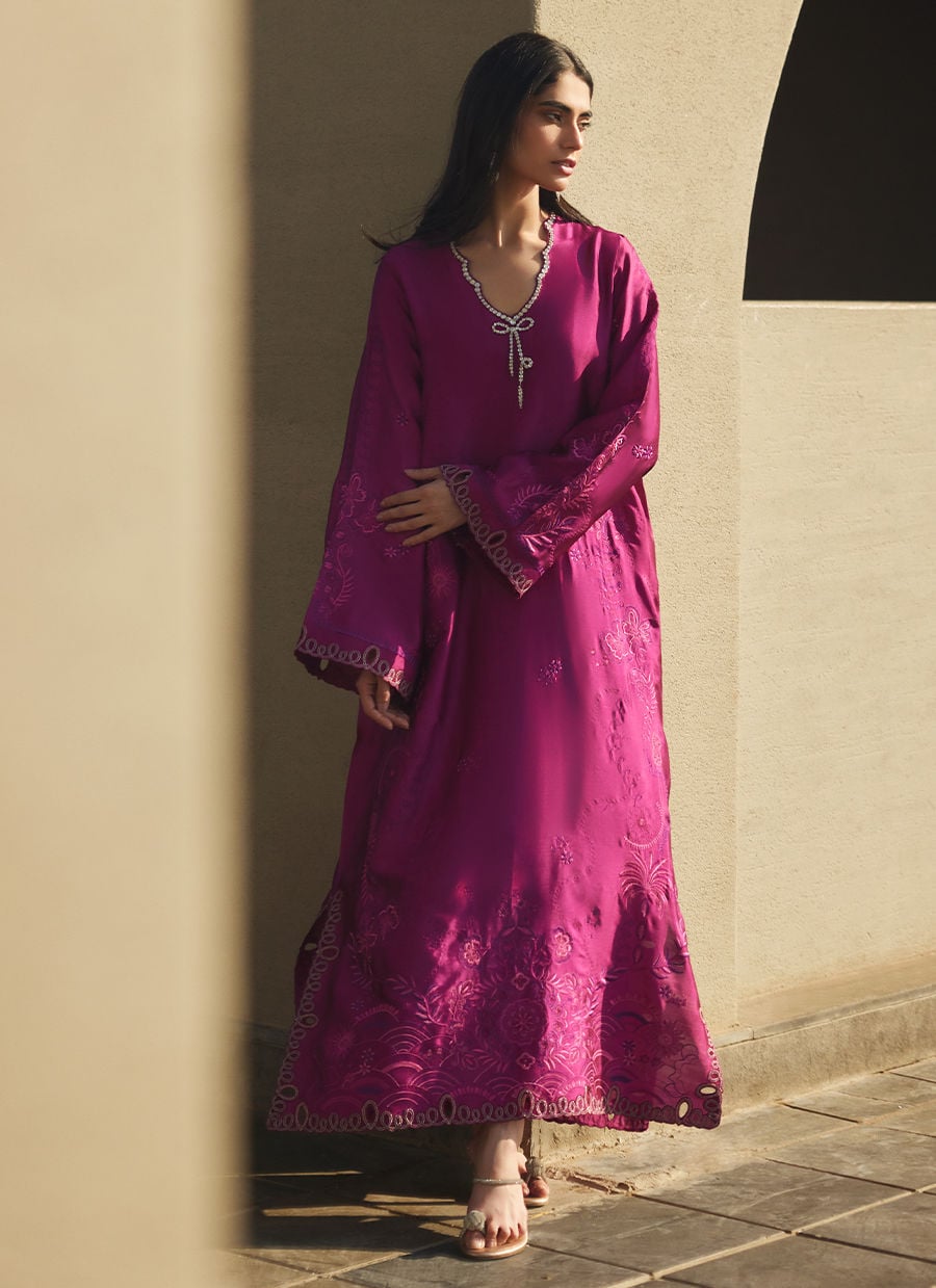 Aerie Hot Pink Kaftan | LAANI - THE KAFTAN EDIT | FARAH TALIB AZIZ