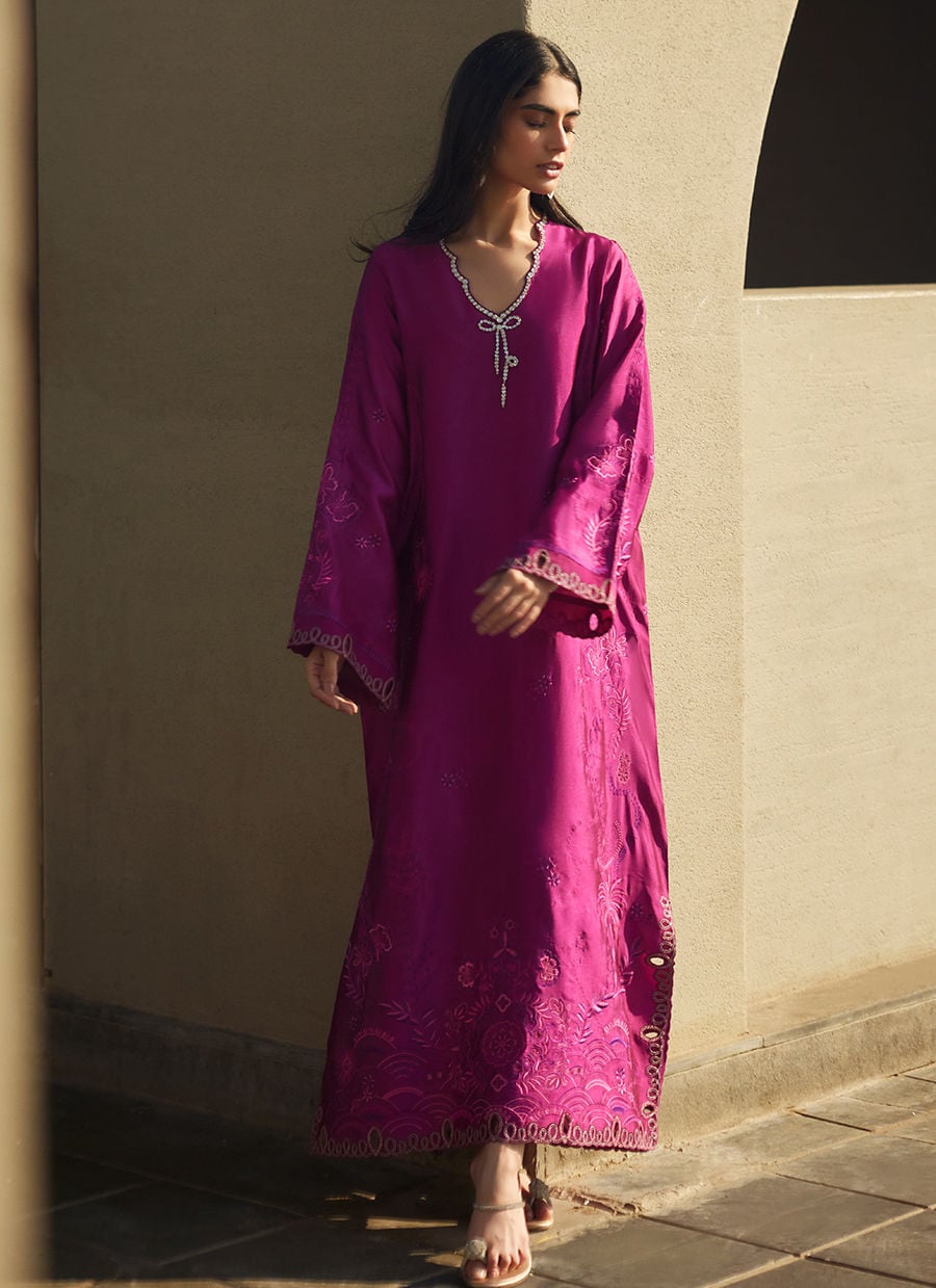 Aerie Hot Pink Kaftan | LAANI - THE KAFTAN EDIT | FARAH TALIB AZIZ