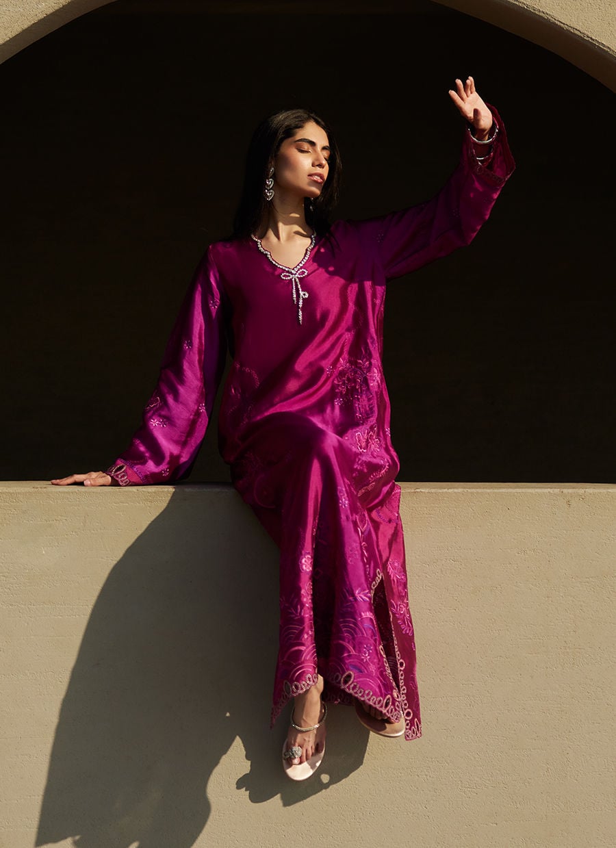 Aerie Hot Pink Kaftan | LAANI - THE KAFTAN EDIT | FARAH TALIB AZIZ