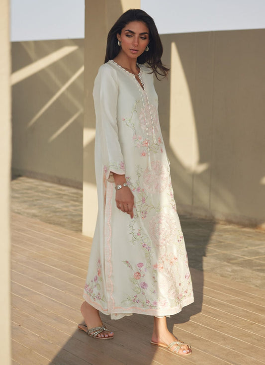 Coraline Ivory Silk Kaftan | LAANI - THE KAFTAN EDIT | FARAH TALIB AZIZ